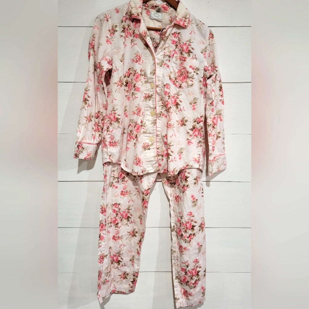 Oscar de la Renta floral cotton pajamas